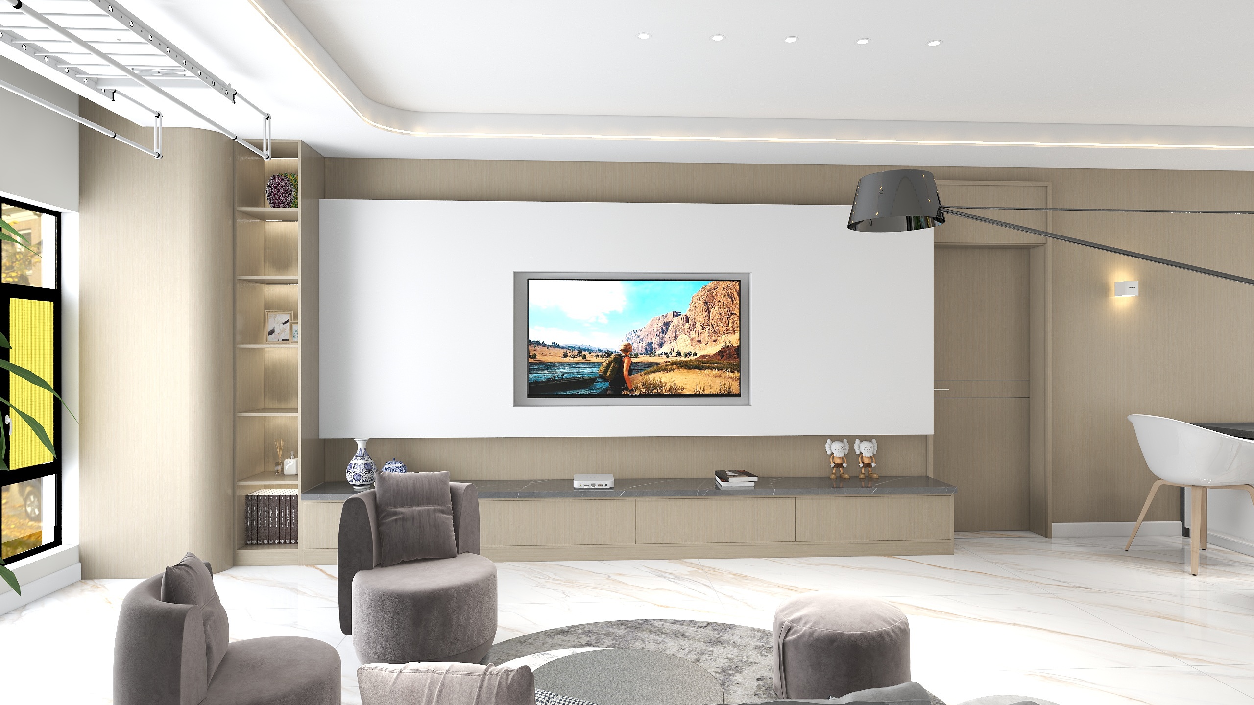 程长啸LVbS-豪布斯卡四室二厅现代-装修设计方案