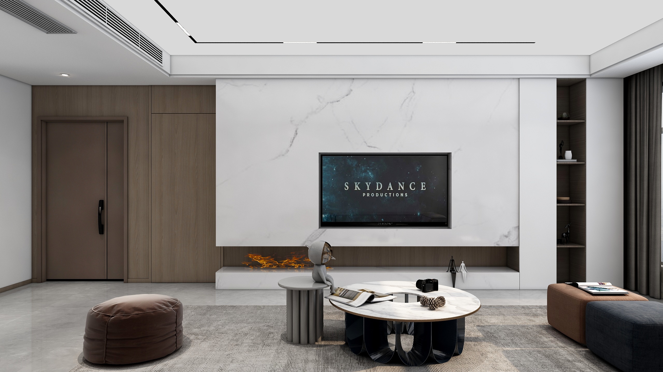 通卡洛-现代客餐厅-装修设计方案