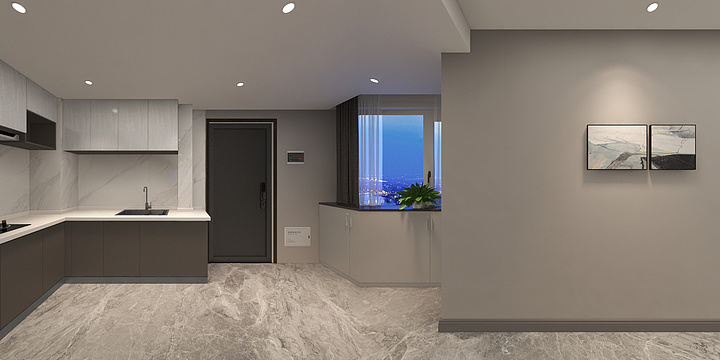 刘峰FENGz-财富新城9栋2号户型-现代风格-装修设计方案