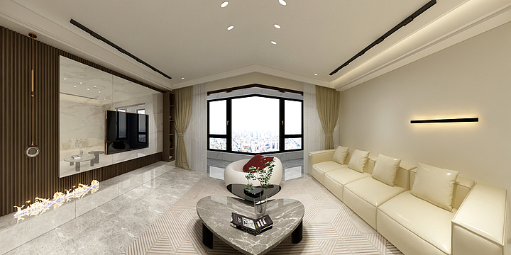 壹禾软装设计工作室-汇金-现代-装修设计方案