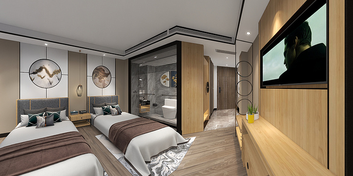 丨Acy-雅乐思，双人客房-装修设计方案