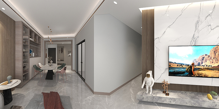 广州海一设计装饰-班芙小镇4栋2402房.dwg-装修设计方案