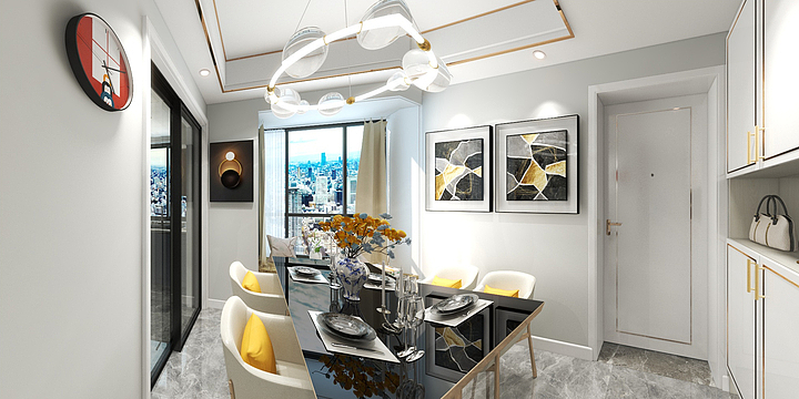 印阳装饰-设计师叶晨-未来派3房-装修设计方案