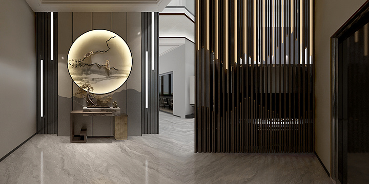 李伟-新中式别墅-装修设计方案