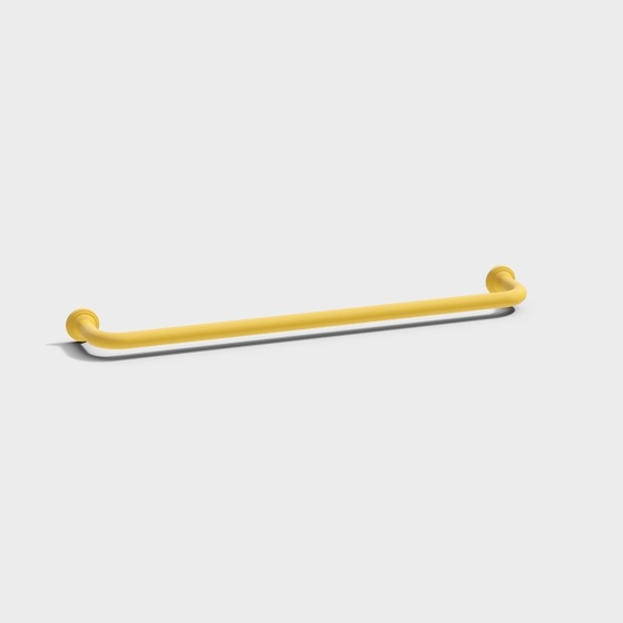 Medical Armrests 3D Model in Yellow for Healthcare Design