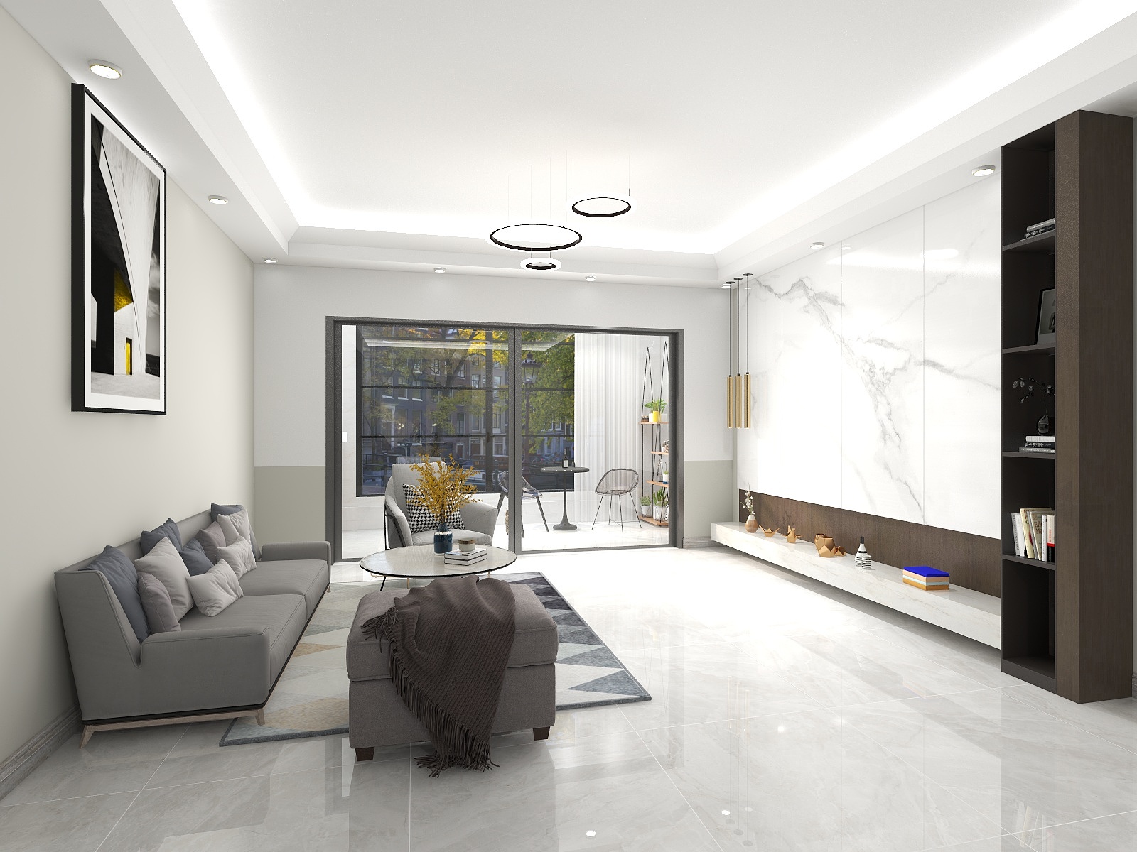 一纸书来-简装客餐厅-装修设计方案