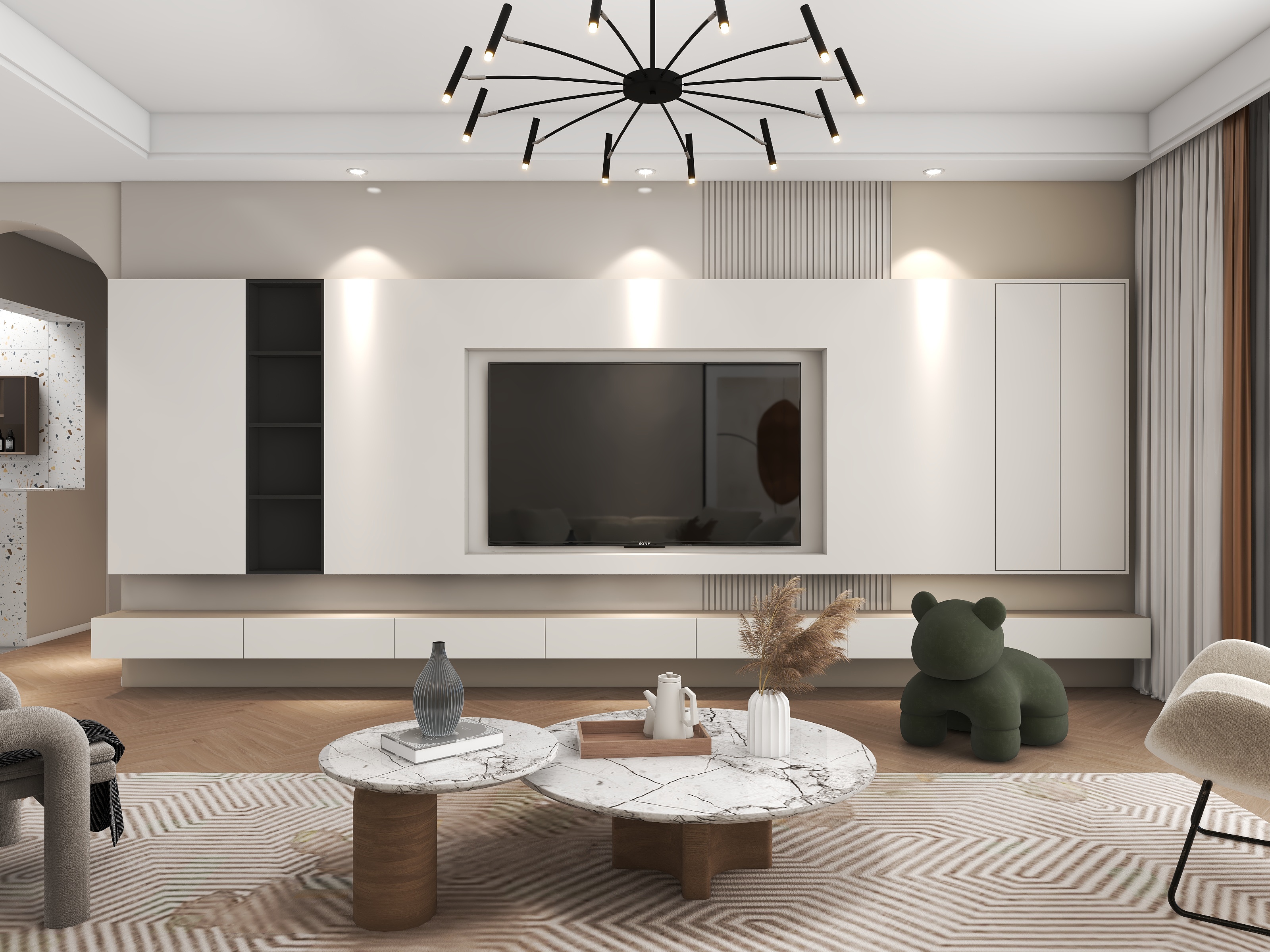 天梦空间设计-幸福小区.dwg-装修设计方案