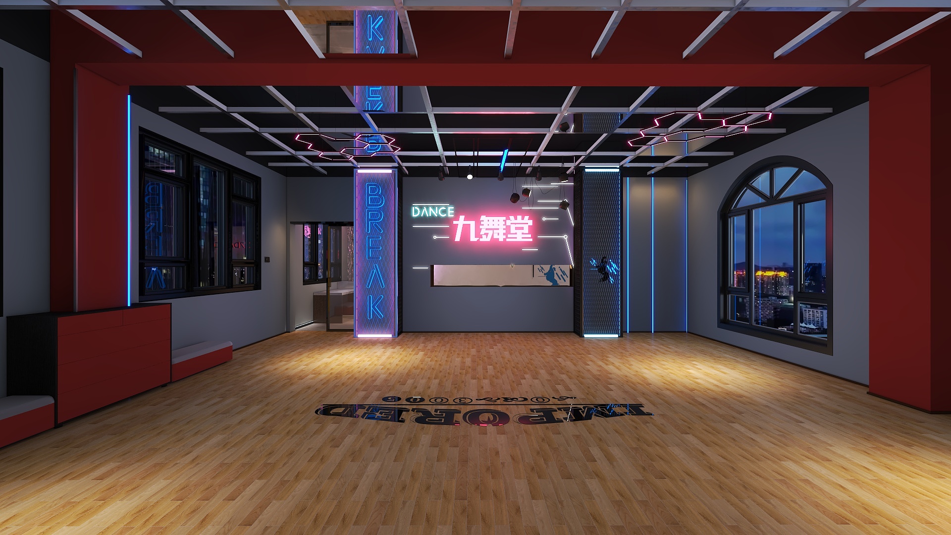 薛大路ALITA-简约酒泉九舞堂少儿舞蹈-装修设计方案