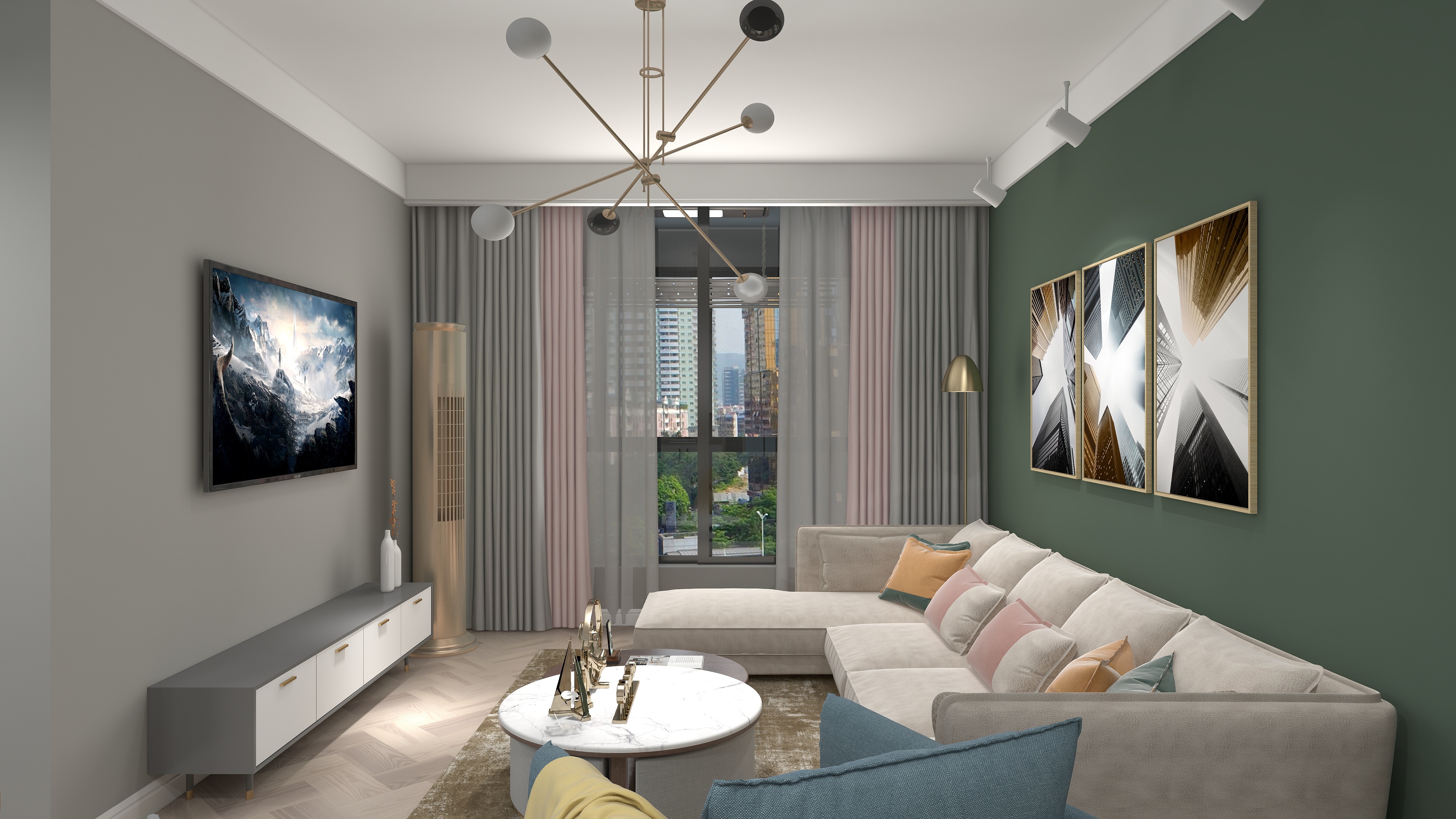 御垒装饰-85㎡现代风格  二居-装修设计方案