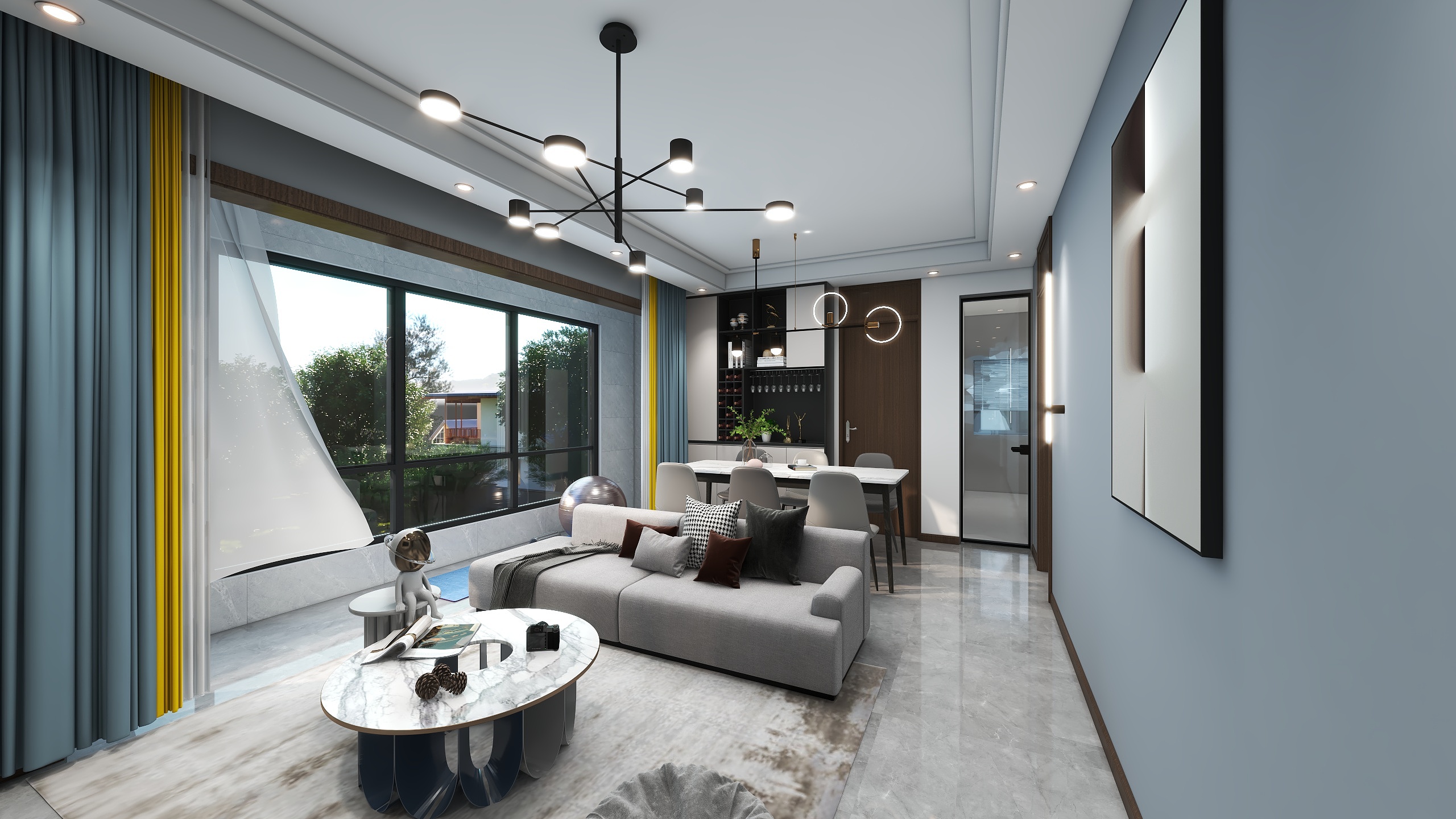 设计Lxh-瑞和园89.50㎡B户型3室2厅1卫-装修设计方案