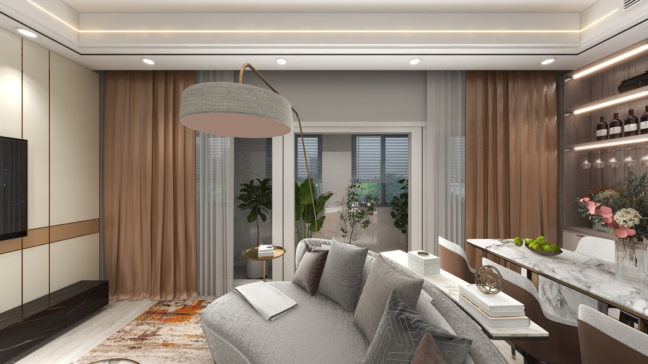 A李大新-瑞和园89.50㎡B户型3室2厅1卫-装修设计方案