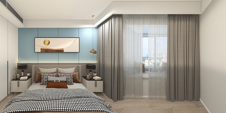 设计师肖梦-恒达华府简总雅居-装修设计方案