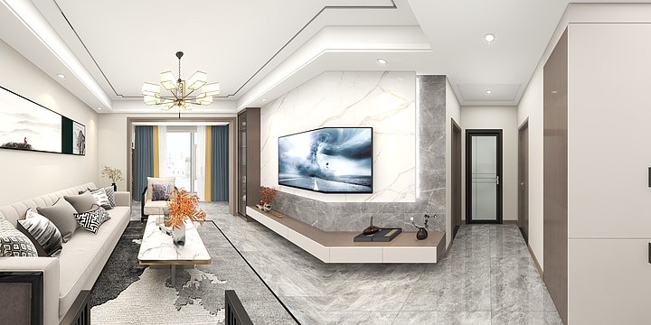 BYZTH-香港花园黄哥（现代中式）-装修设计方案