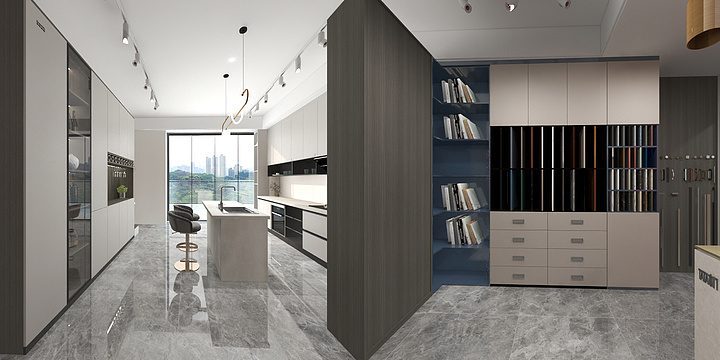 全屋定制设计钱多多-家具展厅(1).dwg-装修设计方案