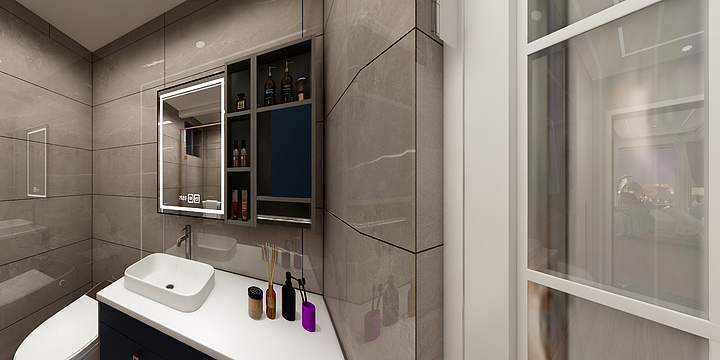 罗哥设计室-礼悦东方叠拼(黄总)二层.dwg-装修设计方案