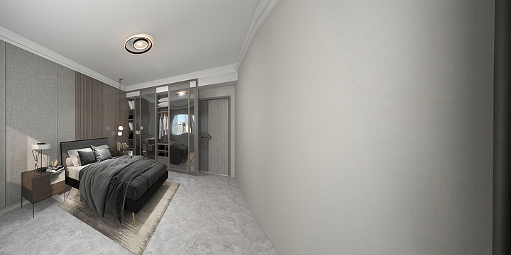 日安设计-大洼公园里现代风格-装修设计方案