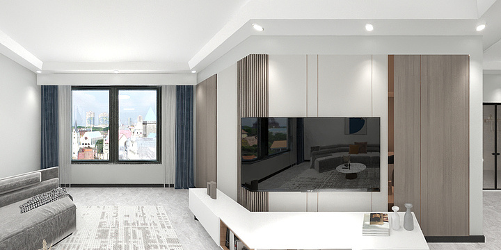 鞍山躺平第一人-富力城122平.dwg-装修设计方案