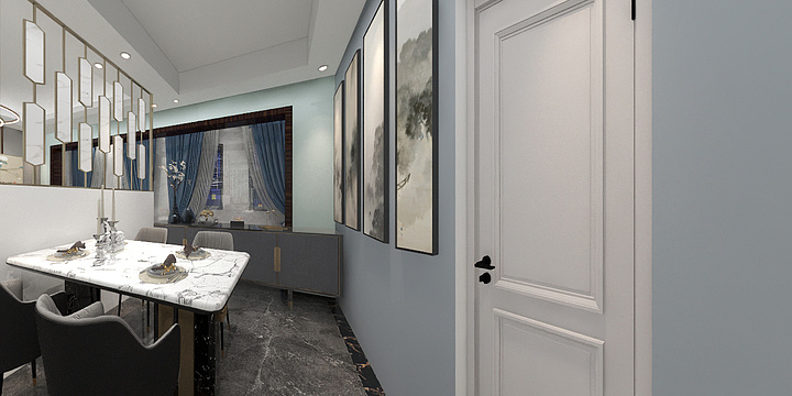 182****6991lz-瑞和园89.50㎡B户型3室2厅1卫-装修设计方案