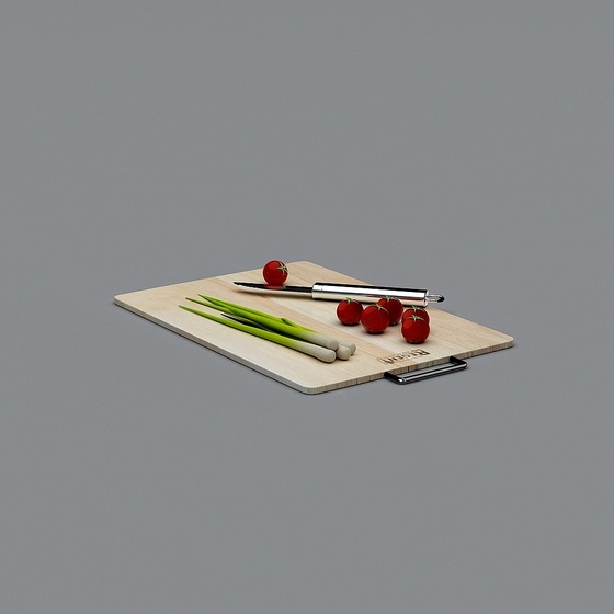 Modern Knives and Cutting Board,Knives and Cutting Board,Brown+White