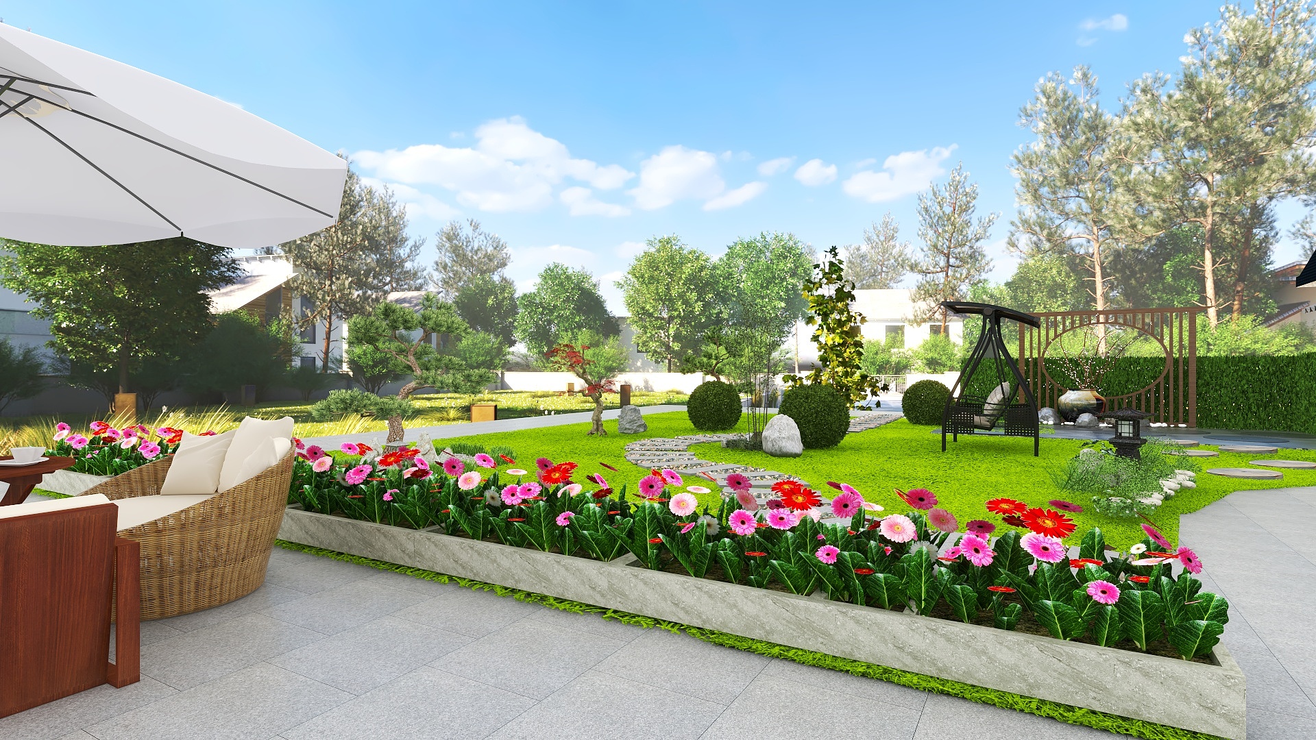 石Rock-户外花园装修效果图