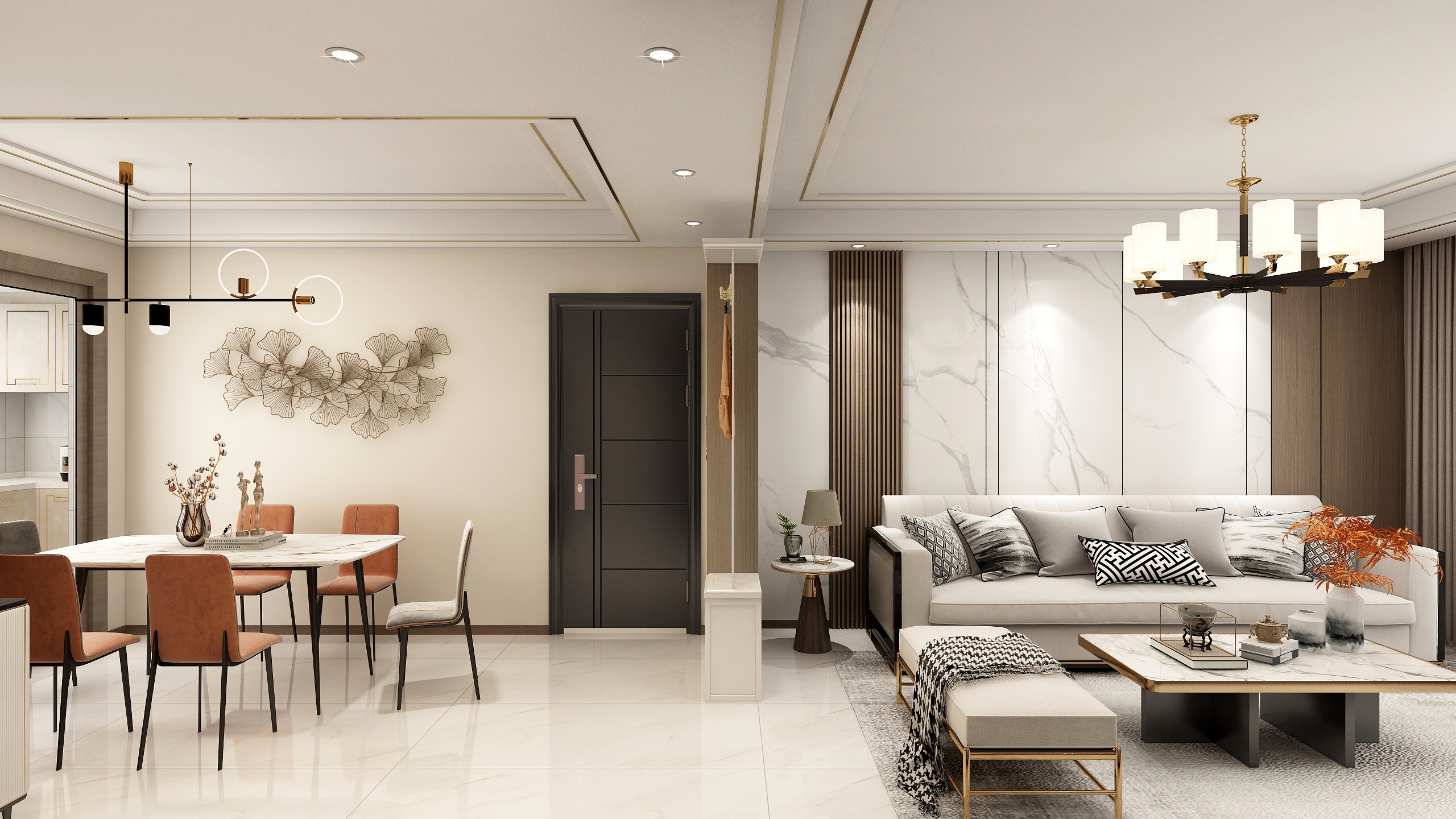 大柚子家-万物温暖-新中式装修效果图