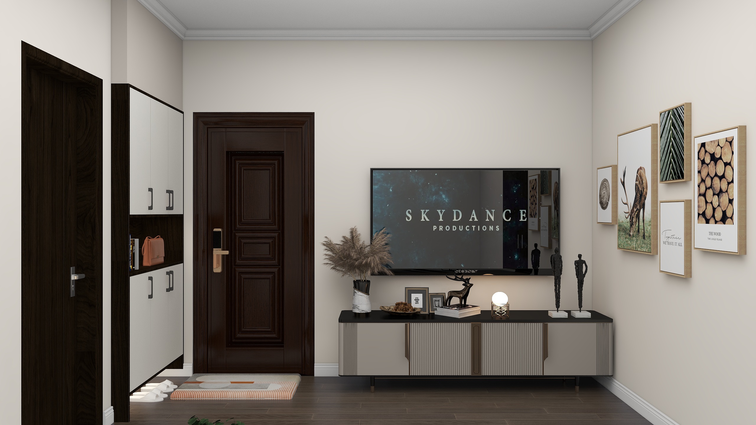 木乙山禾全案设计丨王昊-旧房翻新-简约两房-89平装修效果图