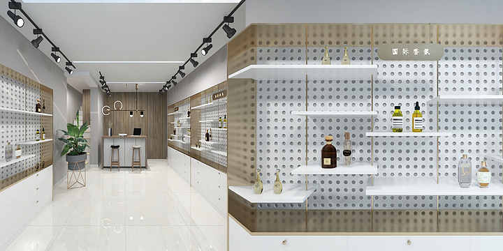 低调の奢华设计师李静-化妆品店-装修设计方案