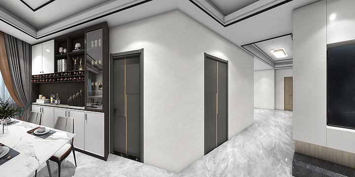 精致全屋定制-瑞和园89.50㎡B户型3室2厅1卫-装修设计方案