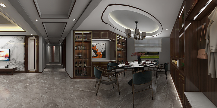 木头人kW-冰河湾新中式全宅定制-装修设计方案