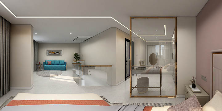 QY张佳斌-锦绣学府5-2-1701-现代轻奢-赵云-刘晓颖-装修设计方案