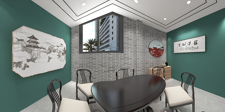 青岛墨尚空间设计-齐都印象餐饮二楼大厅方案-副本-装修设计方案