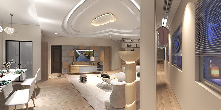 南京代尔塔设计有限公司-瑞和园89.50㎡B户型3室2厅1卫-装修设计方案