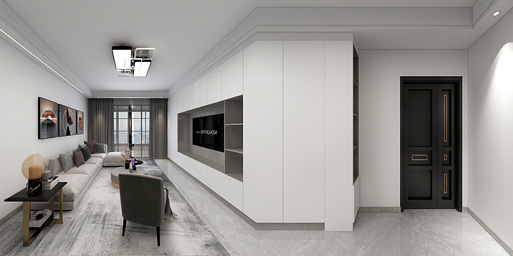 设计师岩夏-北斗星城90#2405-装修设计方案