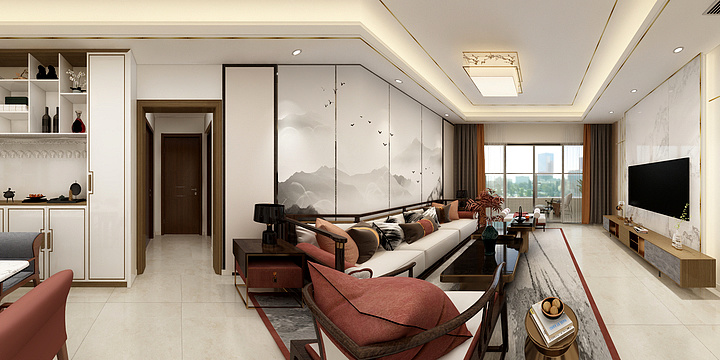 GB空间设计-富春山居7栋601房-余先生-装修设计方案