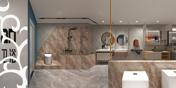 颢明设计-洁具展厅 - 2楼.dwg-装修设计方案