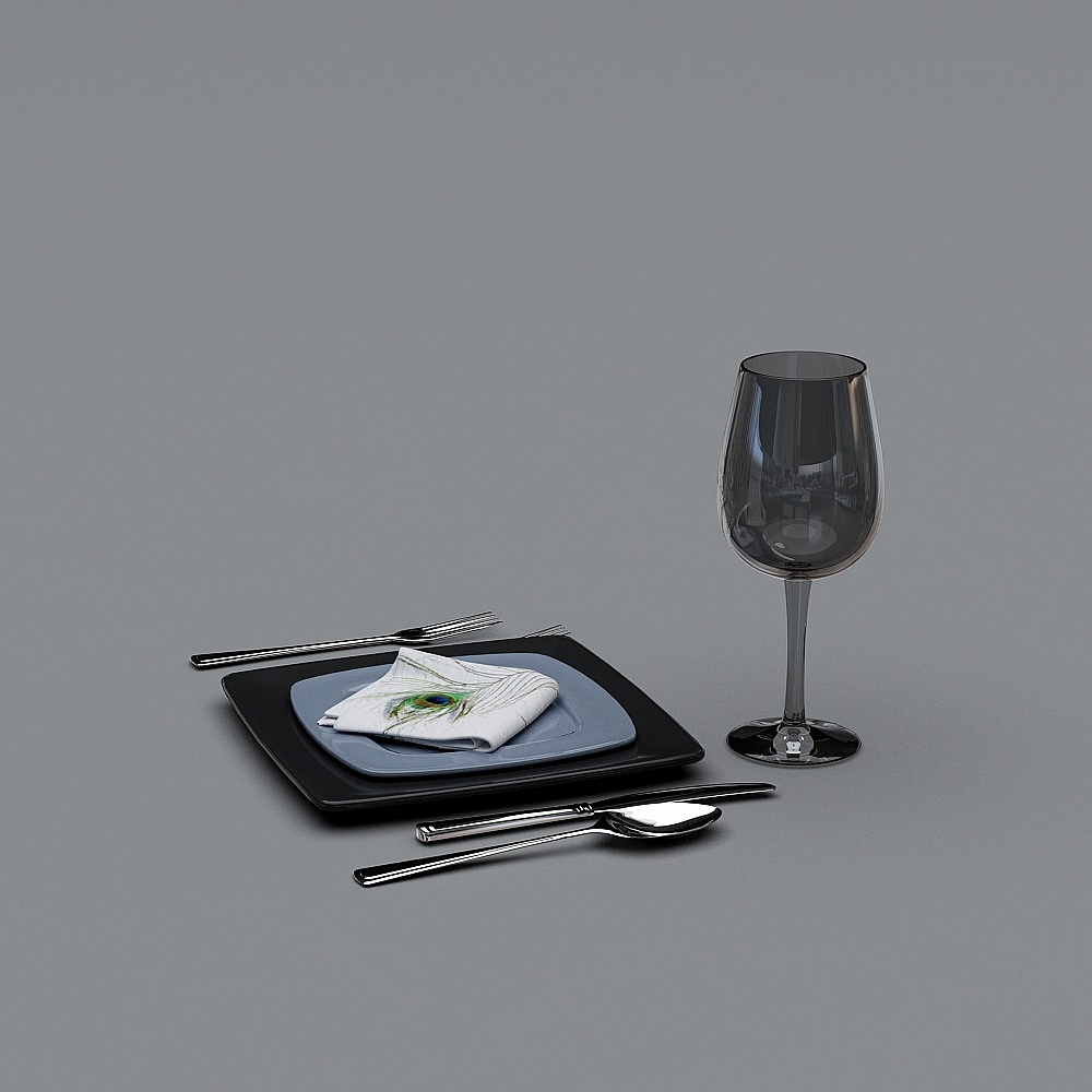 餐盘3D模型