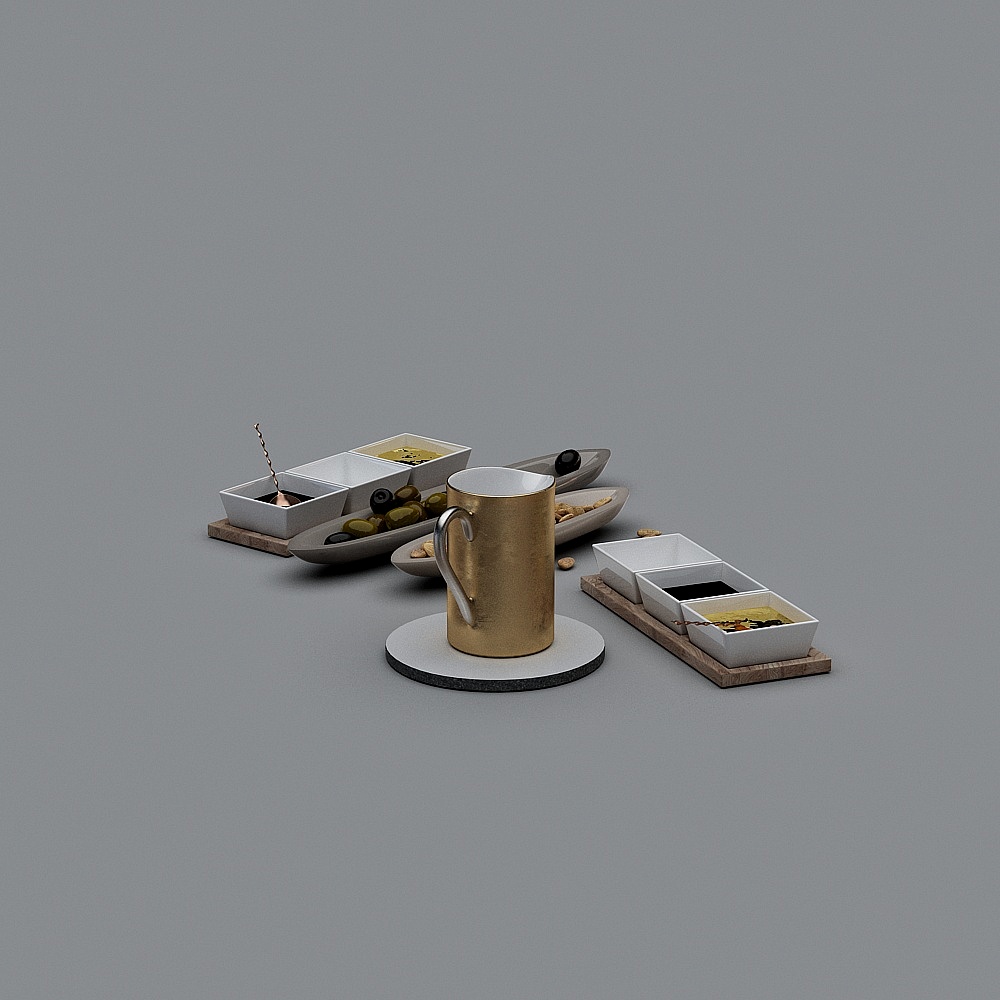 零食碟3D模型