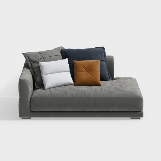 Modern Chaise Longues,Seats & Sofas,Outdoor Sofa,gray