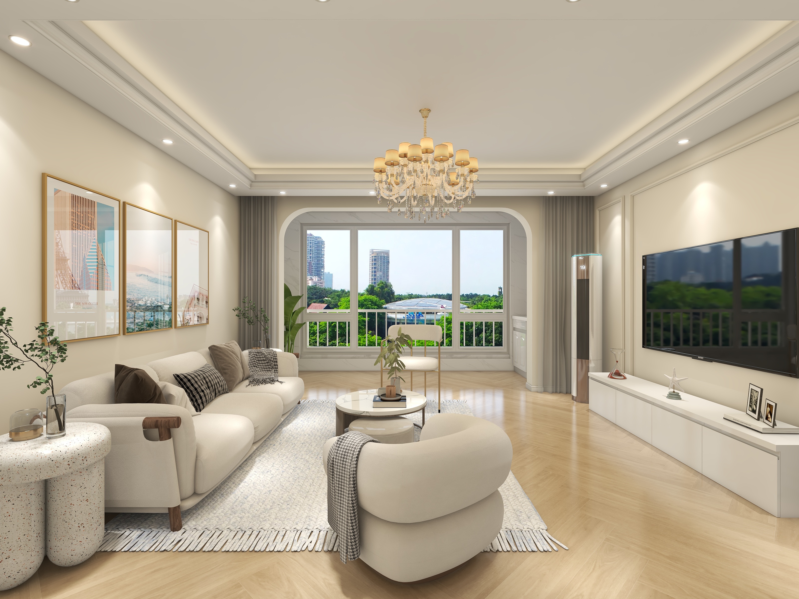 盛景装饰设计师-东来尚城130北欧风装修效果图