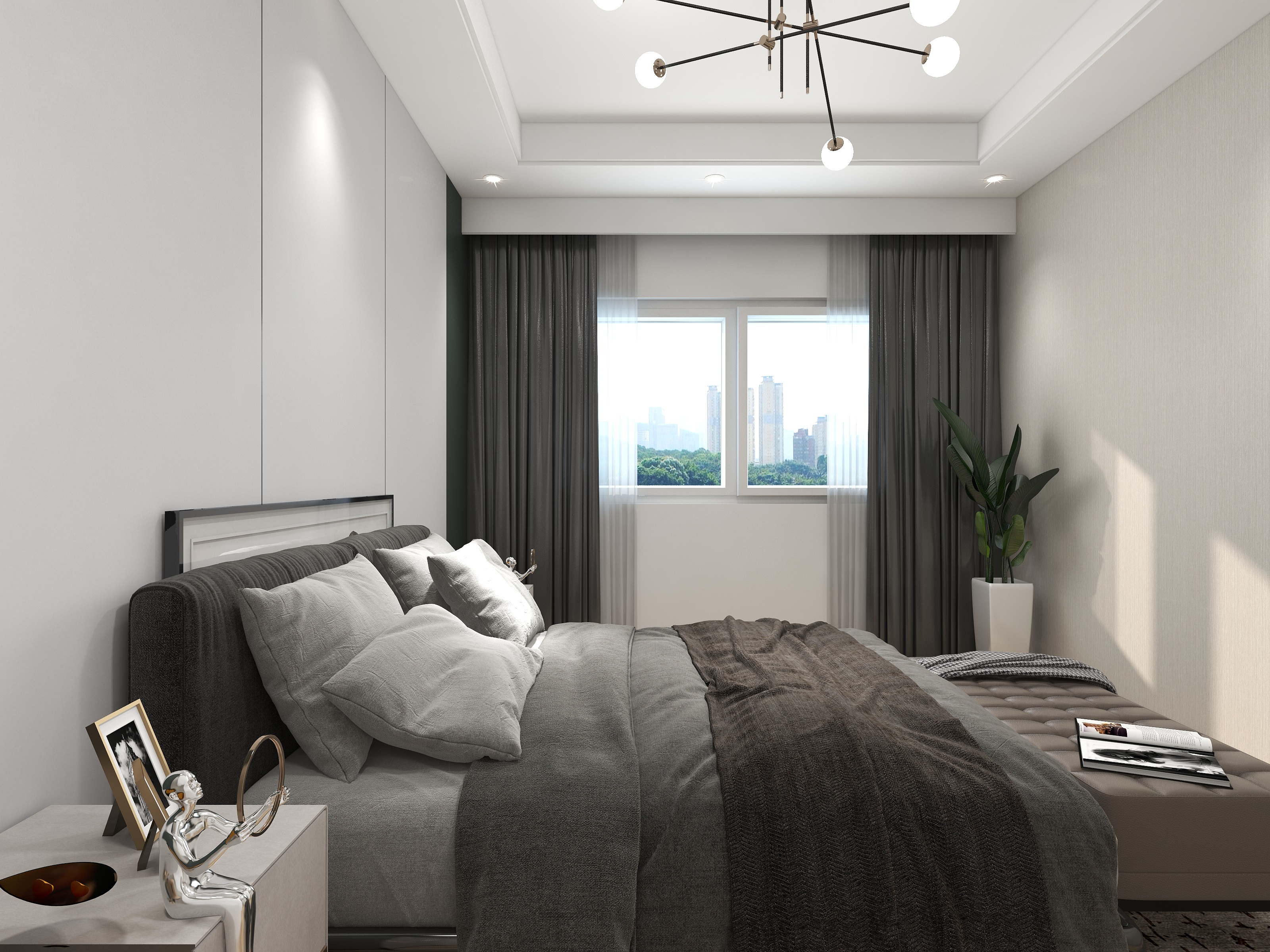 芒市运营-德信海德公园83.00㎡A2’3室2厅1卫1厨-装修设计方案