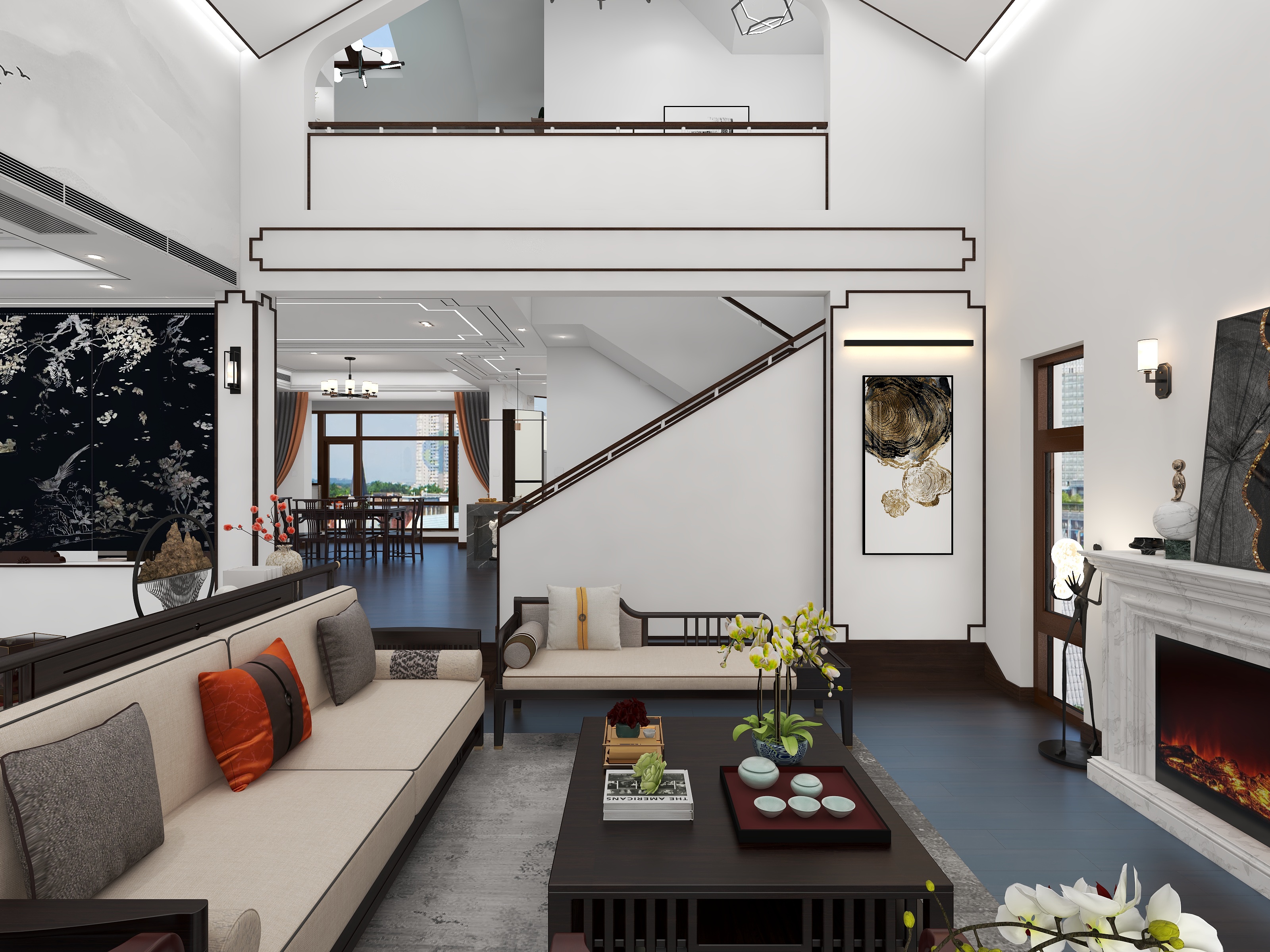 杨昆-保利垄上郭总别墅装修效果图