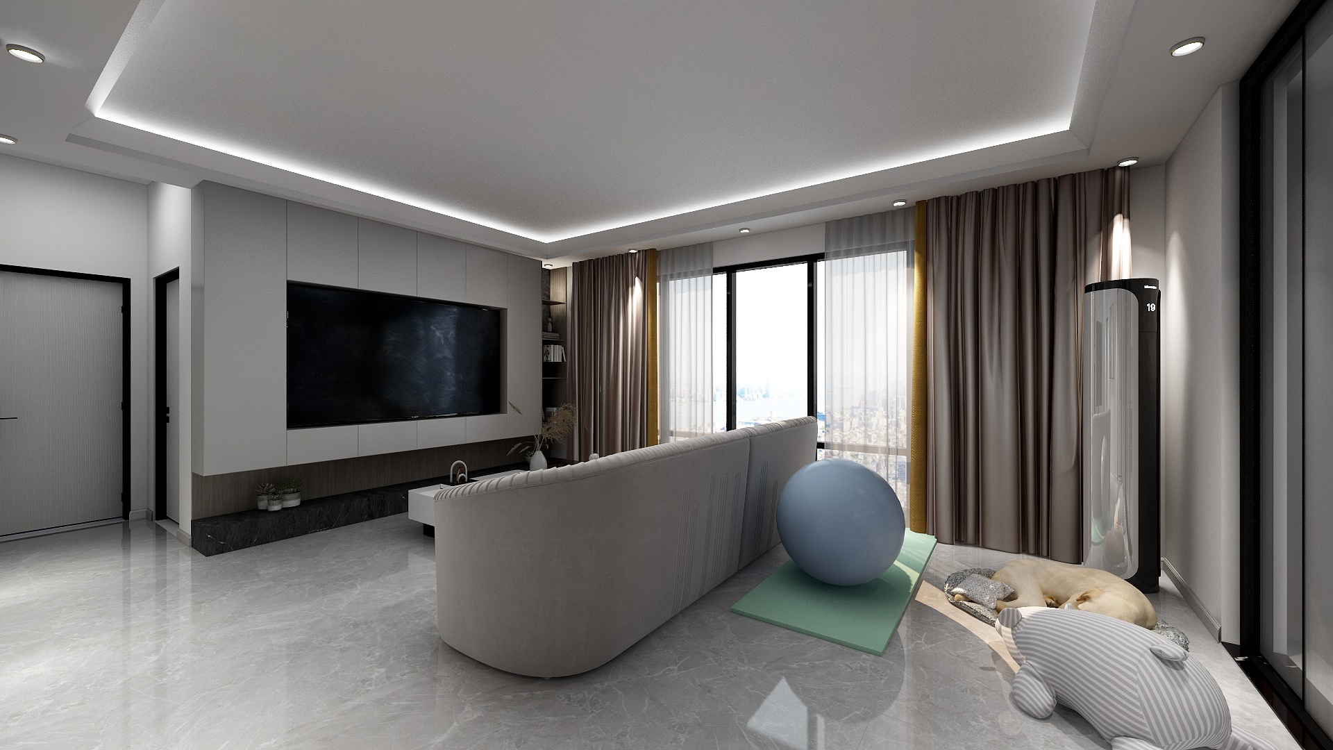 xgEfvr-瑞和园89.50㎡B户型3室2厅1卫-装修设计方案