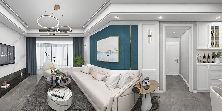 樟树装饰设计-滨江壹号18-1701-装修设计方案
