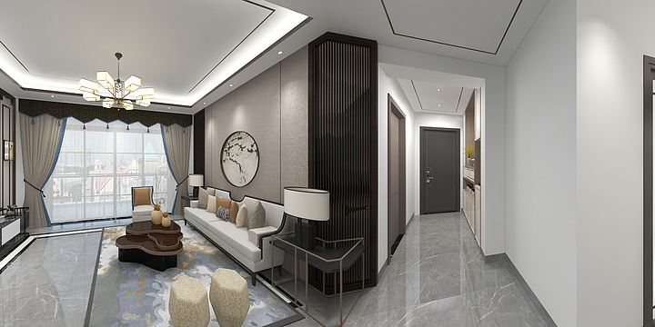 LE1-合生御山花园.dwg-装修设计方案