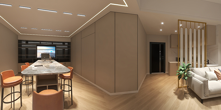 Capric_砰砰-办公室(1).dwg-装修设计方案