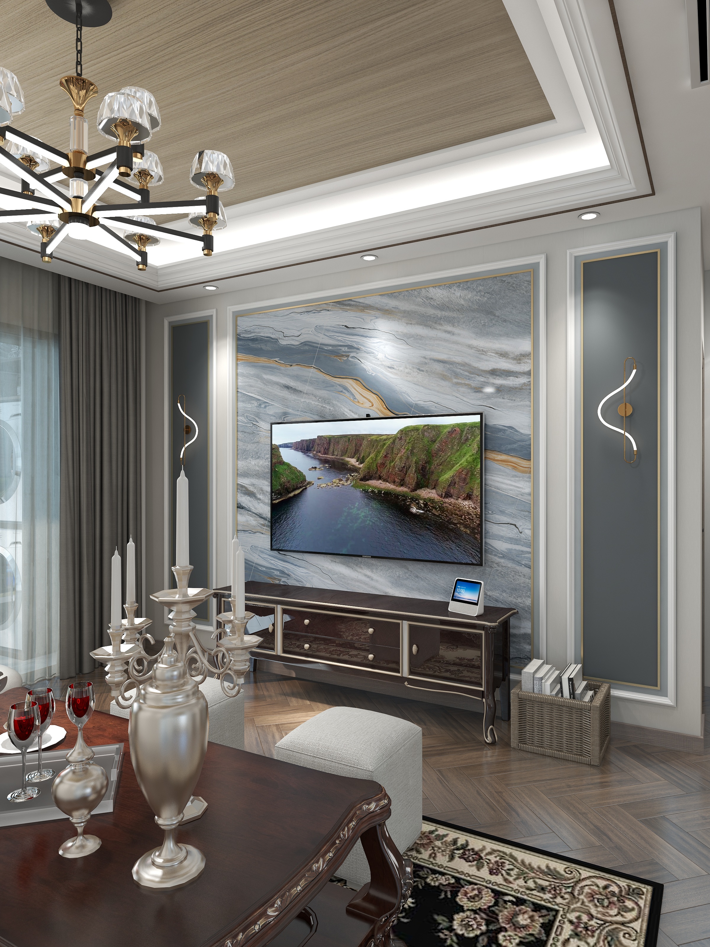 百利源装饰-现代美式风-温馨摩卡小镇-装修设计方案