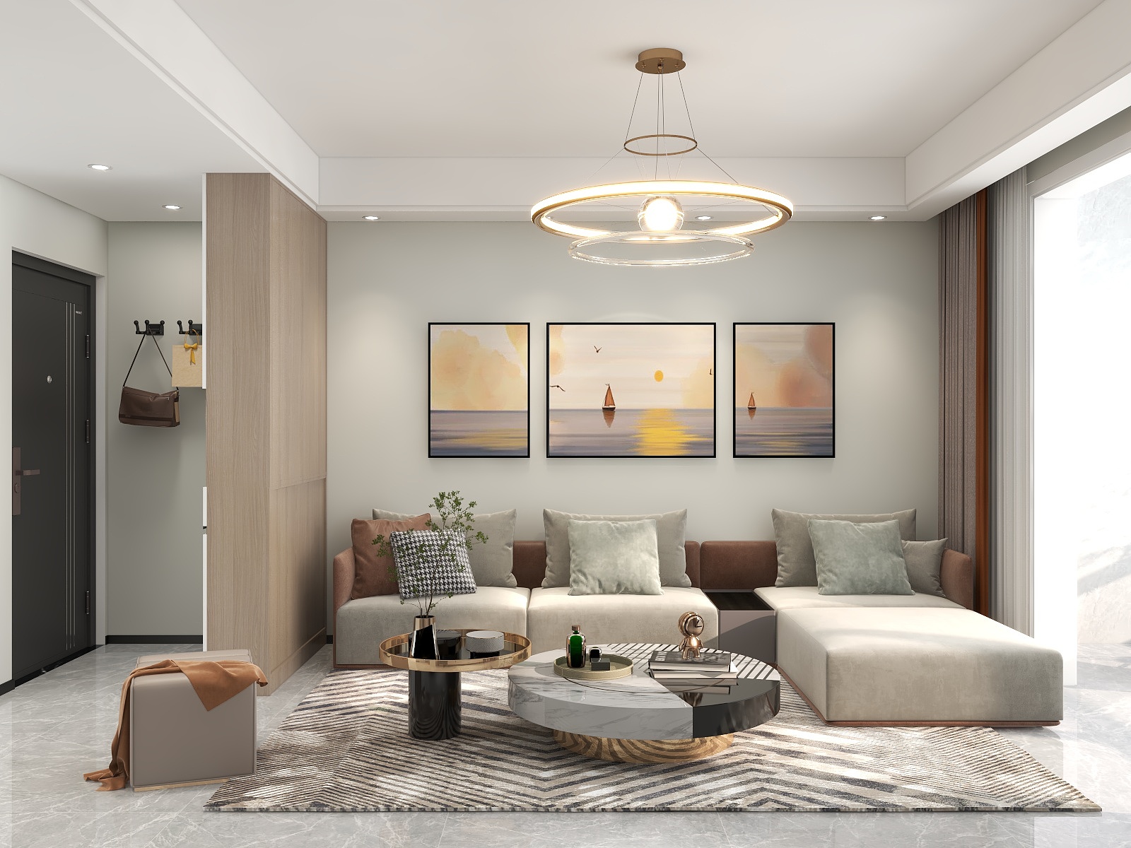 优躺设计YT-93㎡现代简约-2居室-装修设计方案