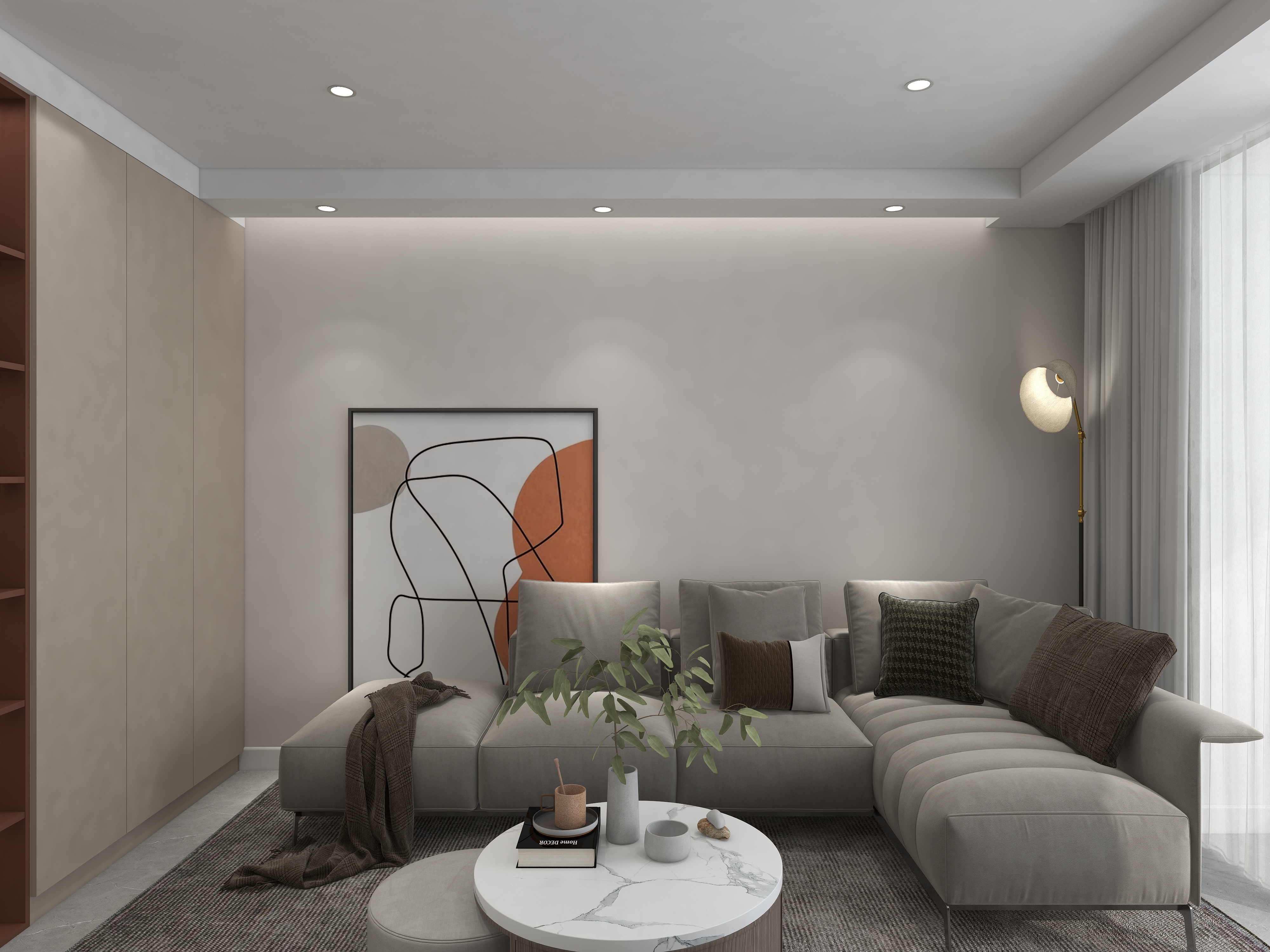 亦帆装饰设计-九城湖滨北欧简约三居室装修效果图