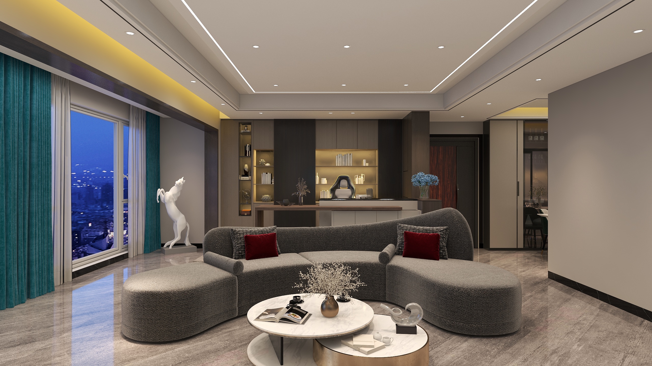 刘峰FENGz-后现代财富新城2号户型-装修设计方案