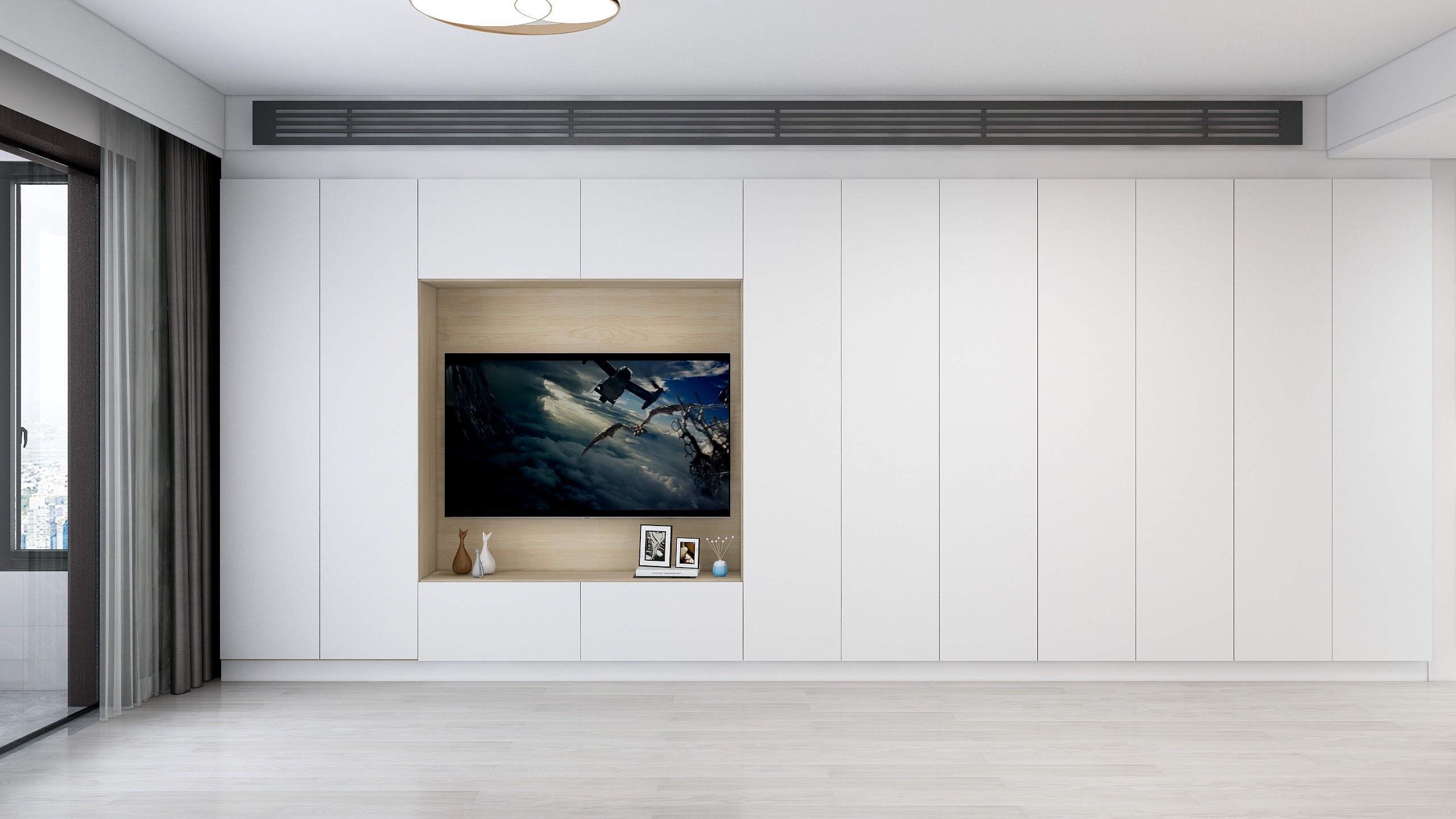 花朝sj-85平三室简约-装修设计方案